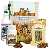 Click here for cat products. All Life's Abundance products are formulated by Dr. Jane who is a renowned Holistic vet. 